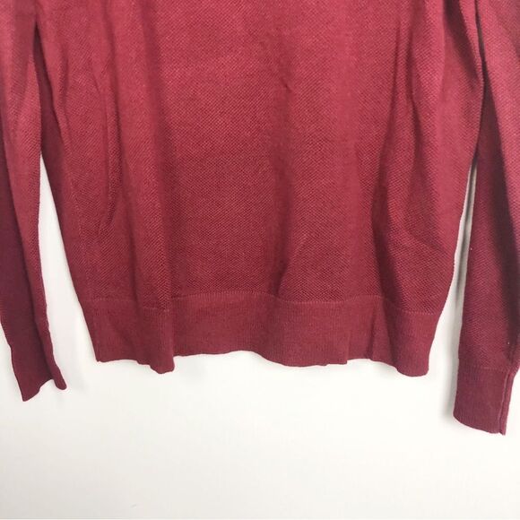 J.CREW | NEW Mercantile Maroon Light Waffle Texture Sweater/Top Men’s Size M - Picture 4 of 8